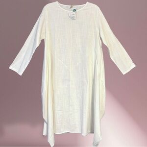 NWT Chateau Amour Women’s White Loose Fit Boho Dress / XL